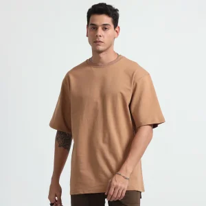 تیشرت نسکافه ای بیسیک یونیسکس